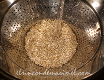 lavamos la quinoa