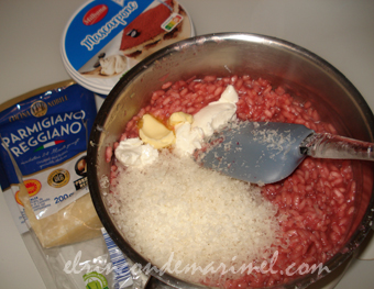 risotto de remolacha