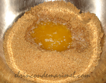 fondo tarta con galletas