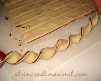 tarta espiral de hojaldre 