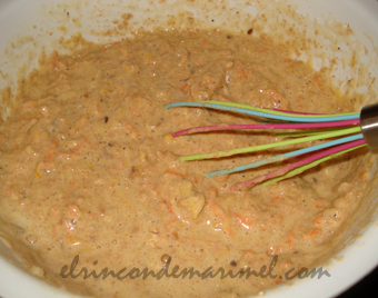 bizcocho de zanahoria y naranja