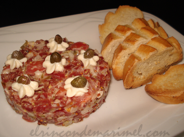 tartar de fuet