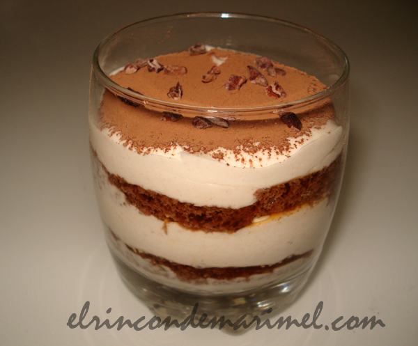 tiramisú de chocolate y castañas