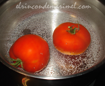 escaldar tomates