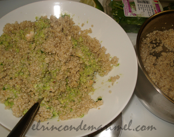 quinoa con aguacate