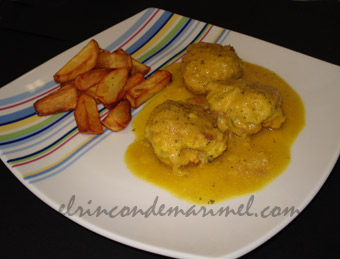 albndigas de pollo trufadas