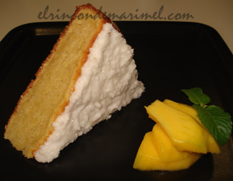 Bizcocho de mango y coco