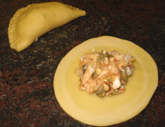 rellenar las empanadillas
