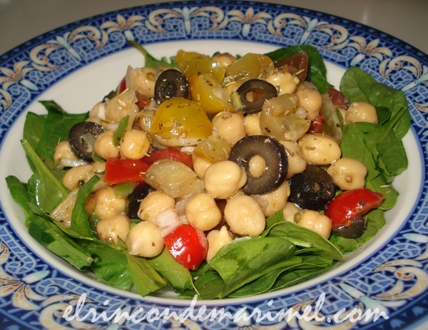 ensalada de garbanzos a la provenzal