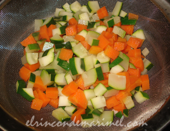fijar el color de las verduras