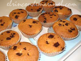 magadalenas con aroma a naranja