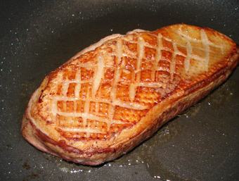 asar el magret de pato a la plancha