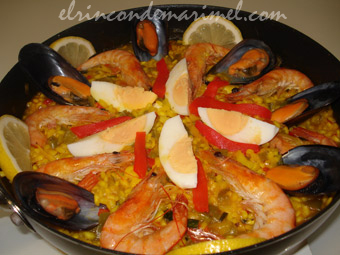 arroz marinero o paella de marisco