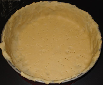 pinchamos la masa con un tenedor