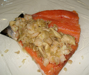 salmón relleno
