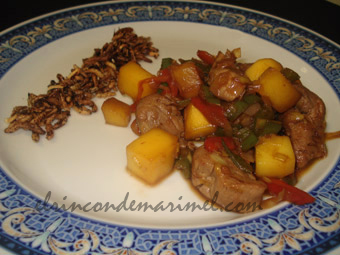 solomillo de cerdo ibrico con mango