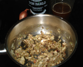 salsa de hongos